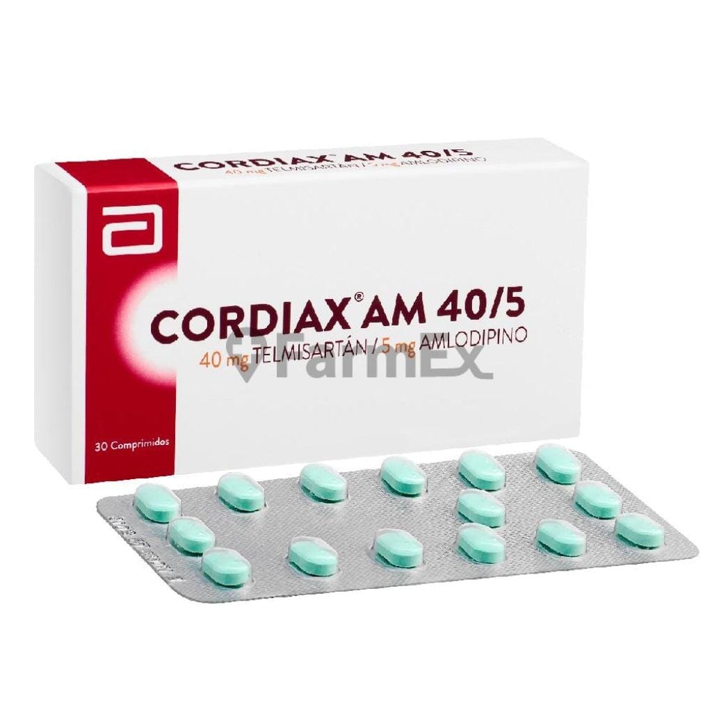 Cordiax AM 40 / 5 mg x 30 comprimidos Farmex-BanMedica-Persistente